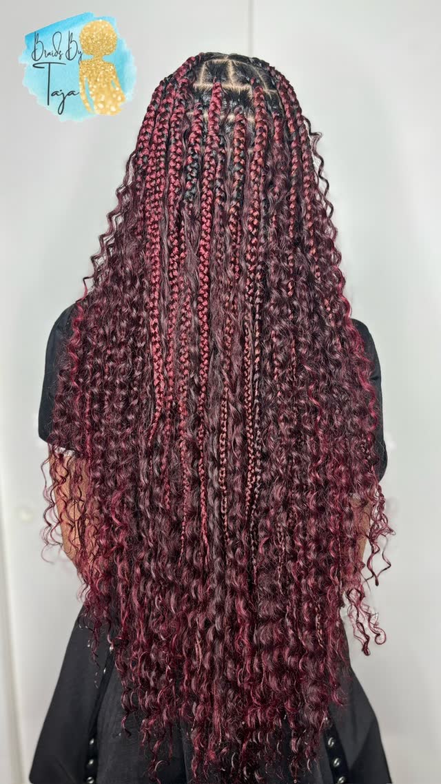 Medium Butt Length Goddess Braids